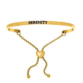 Intuitions Stainless Steel SERENITY Diamond Accent Adjustable Bracelet fine designer jewelry for men and women